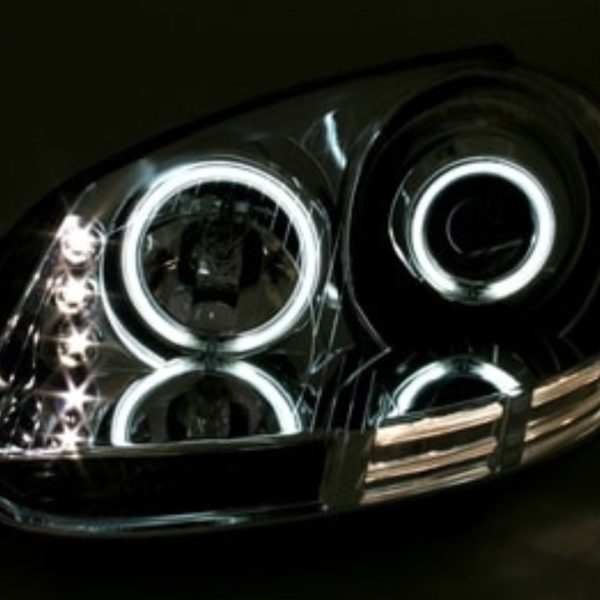 Angel eyes farovi VW Golf 5 03-09 CCFL krom - Slika 2