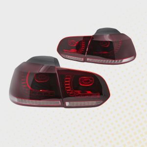 Dinamička LED stražnja svjetla VW Golf 6 08-13 CRVENO-BIJELA