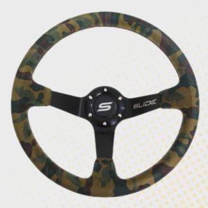 Duboki volan SLIDE Camo Brušena koža 350mm 80mm